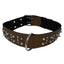 Leather + Nylon Spiked Dog Collar Dog Collars Dogline