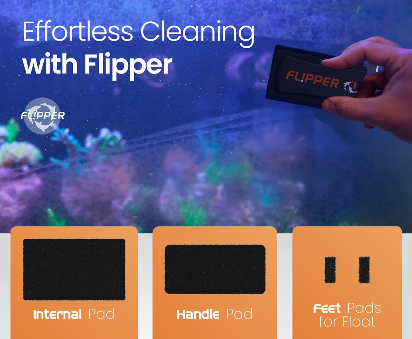 Flipper Standard Universal Maintenance Kit Replacement Blades Flipper Aquarium Products