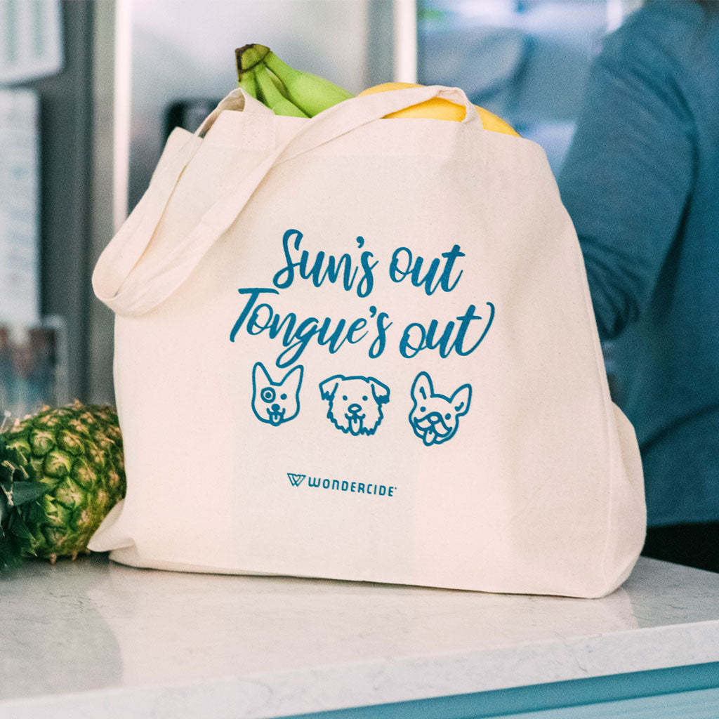 Sun's Out Tongue's Out Tote sale Wondercide