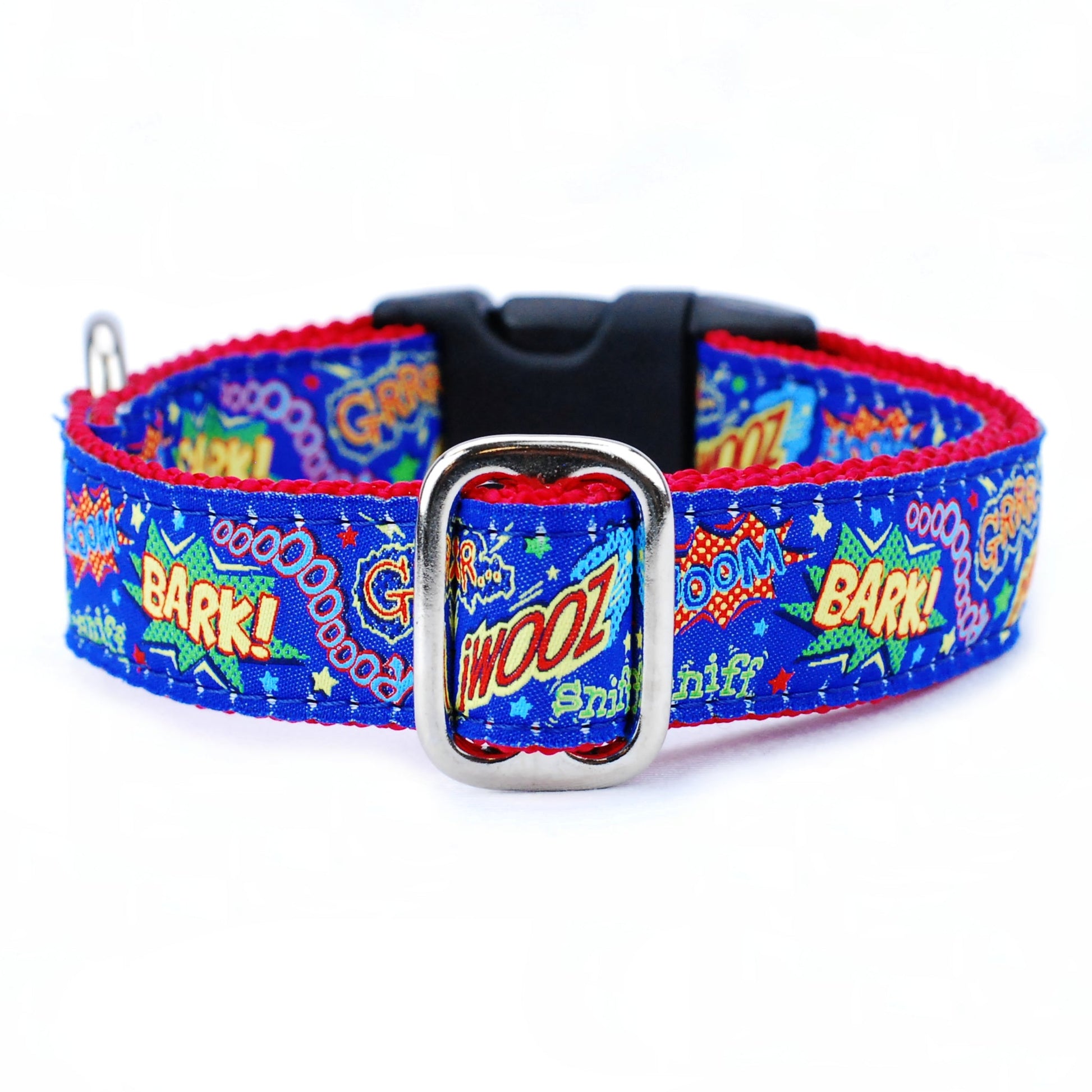 1″ Super Dog Essential Buckle Martingale Dog Collar 2 Hounds Design