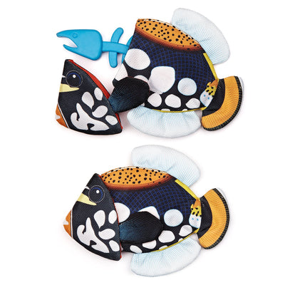 Tropical Crinkle + Bone Emperor Angelfish Dog Toys Dogline