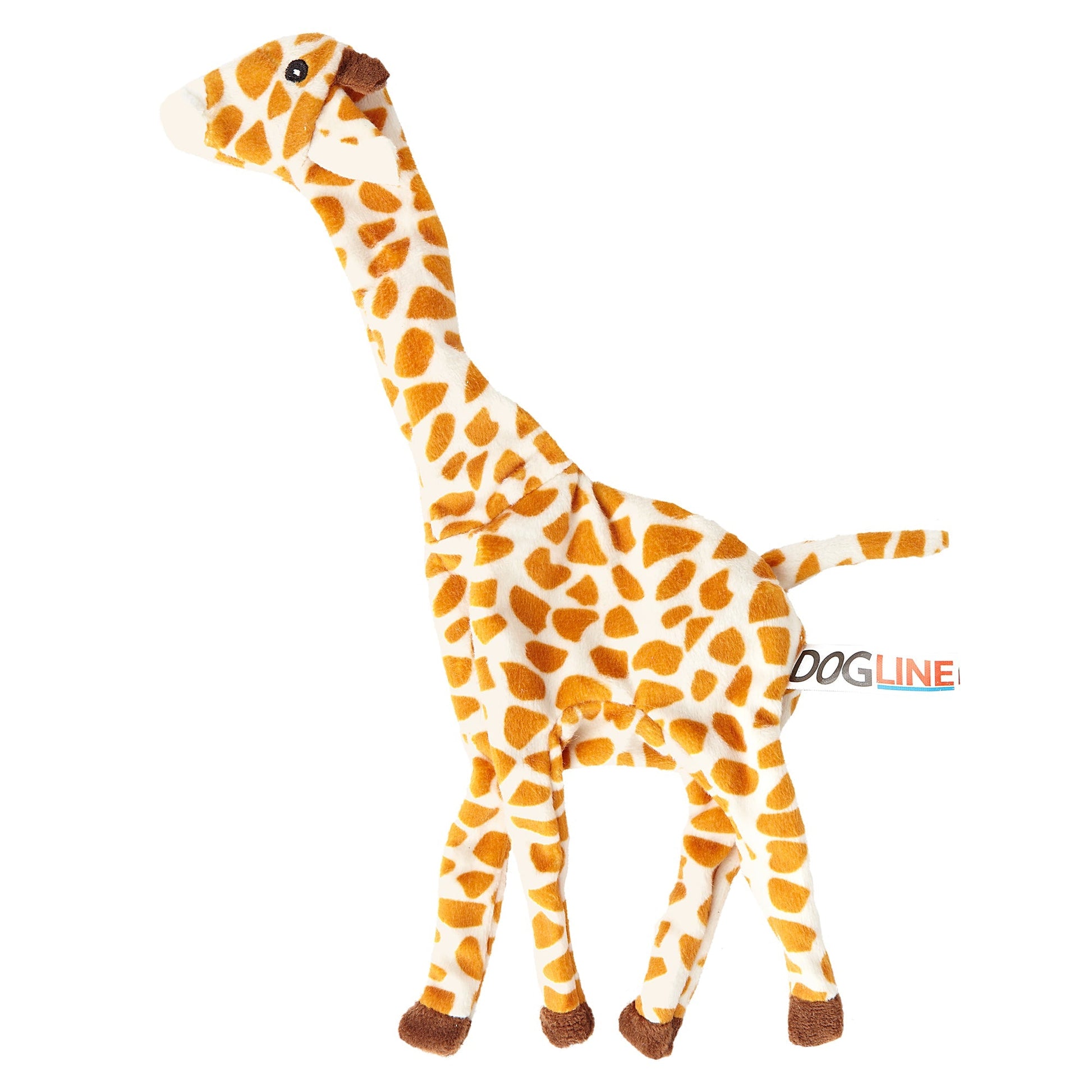 12" Crinkle Flat Dog Toy Collection 12" Giraffe Crinkle Dog Toy Dog Toys Dogline