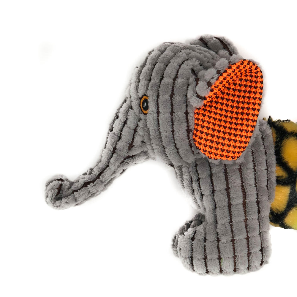 13.5" Elephant with Moving Trunk Animal Toy Dog Toys Dogline