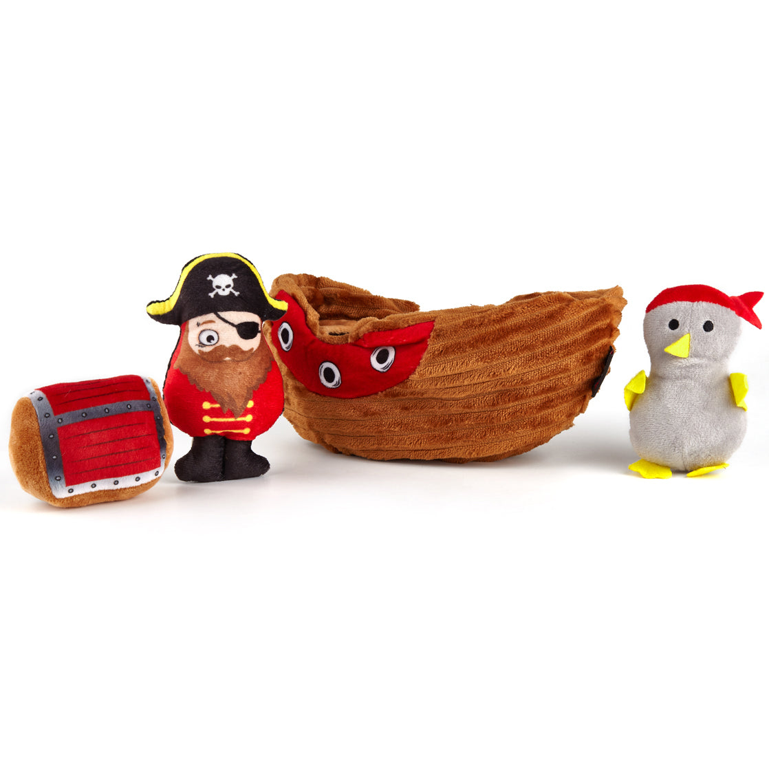 Interactive Toy Collection with a Surprise Inside Sea Rover - 4pc Toy Set Dog Toys Dogline