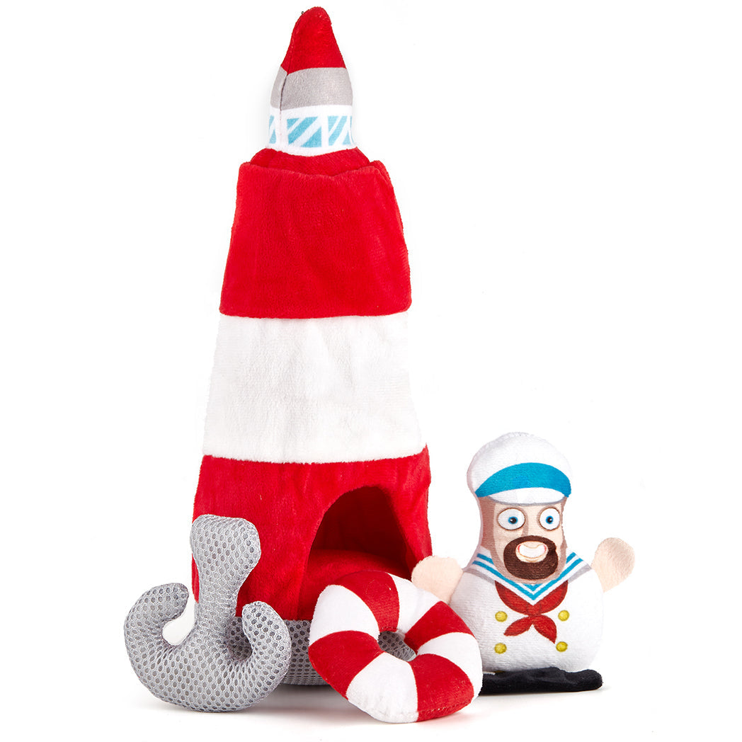 Interactive Toy Collection with a Surprise Inside Lighthouse - 4pc Toy Set Dog Toys Dogline
