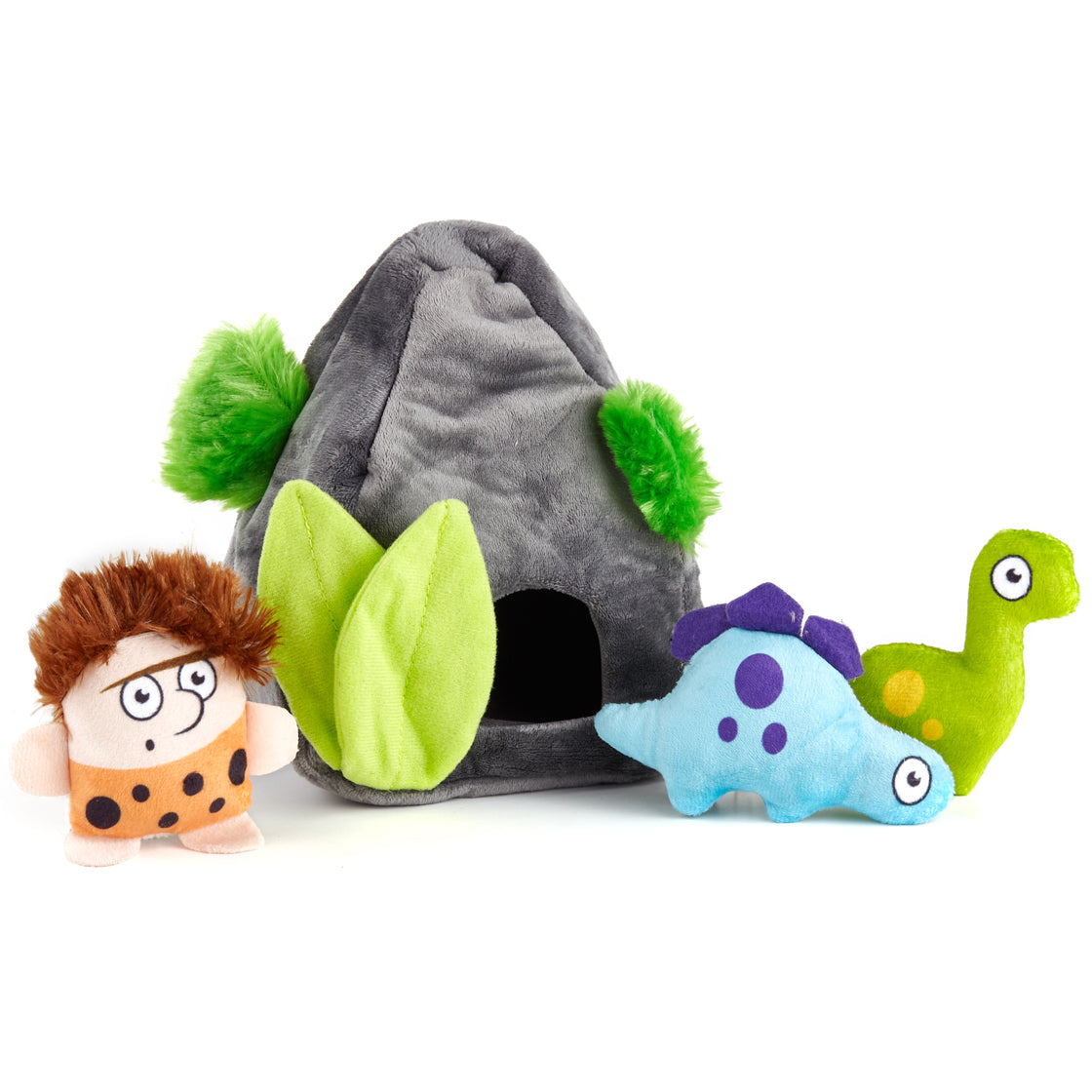 Interactive Toy Collection with a Surprise Inside Stone House - 4pc Toy Set Dog Toys Dogline
