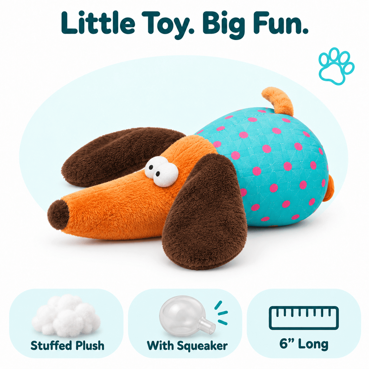 6" Mouse Mini Dog Toy Dog Toys Dogline