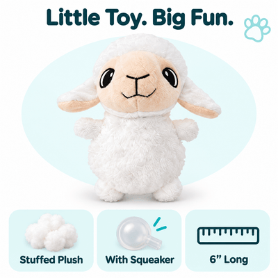 6" Sheep Mini Dog Toy Dog Toys Dogline