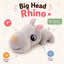 7" Big Head Mini Dog Toy Big Head Rhino Dog Toys Dogline