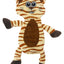 12" Tiger Crinkle Flat Dog Toy Dog Toys Dogline
