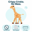 12" Crinkle Flat Dog Toy Collection 12" Giraffe Crinkle Dog Toy Dog Toys Dogline