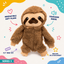 9.5" Sloth Crinkle Dog Toy with Squeaker Dog Toys Dogline