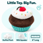 6" Cupcake Turquoise Dog Toy Dog Toys Dogline