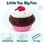 6" Cupcake Pink Dog Toy Dog Toys Dogline