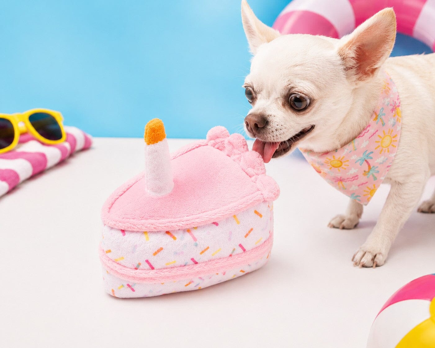 Cupcakes and Cake Slices Mini Plush Dog Toys Collection Dog Toys Dogline