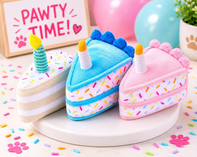 Cupcakes and Cake Slices Mini Plush Dog Toys Collection Dog Toys Dogline