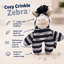 Cozy Crinkle Dog Toy Collection Cozy Crinkle Zebra Dog Toys Dogline