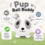 4" Ball Buddy Dog Toy with Ball-Shaped Squeaker Pup Dog Toys Dogline