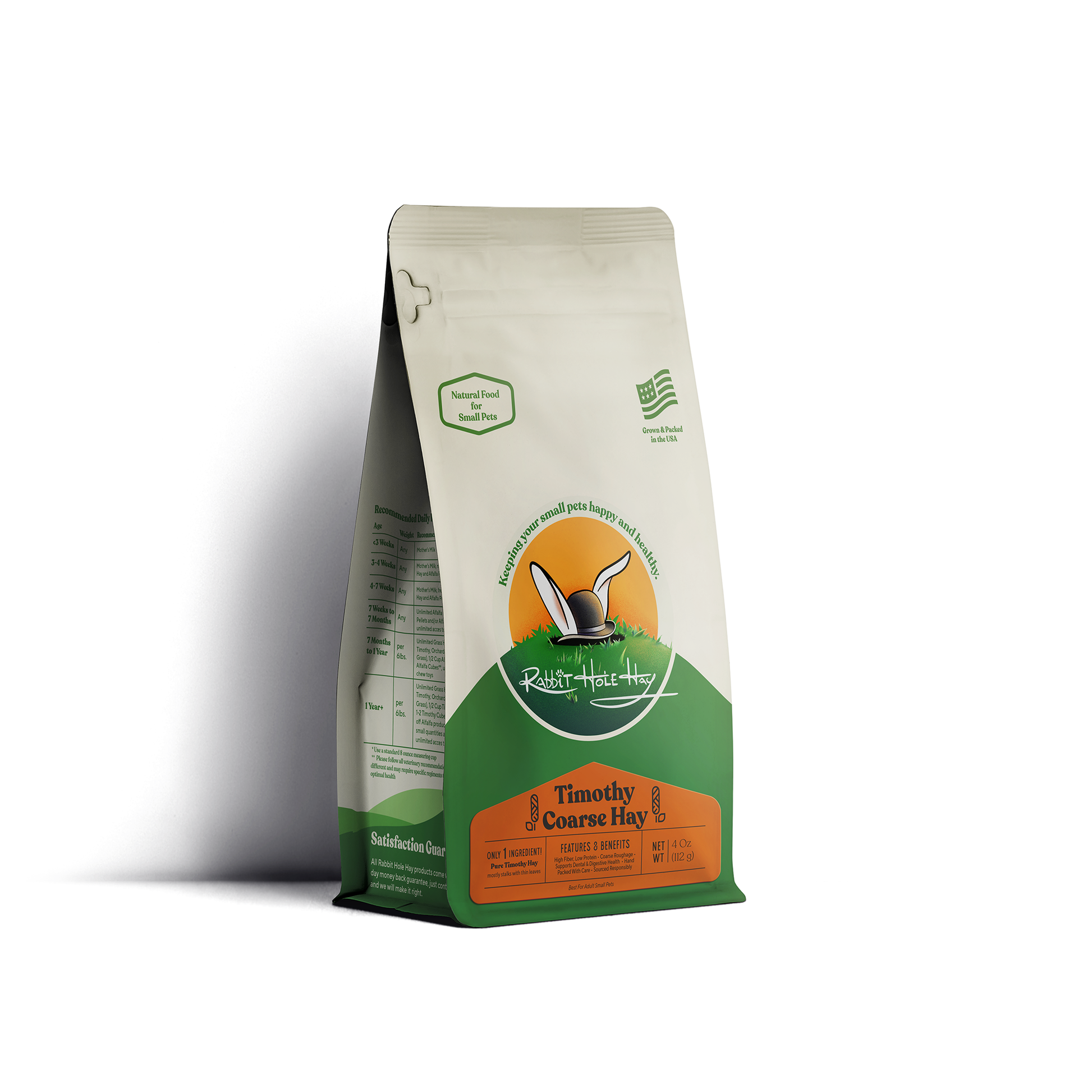 Rabbit Hole Hay Ultra Premium Coarse Timothy Hay 24 oz Hay Rabbit Hole Hay
