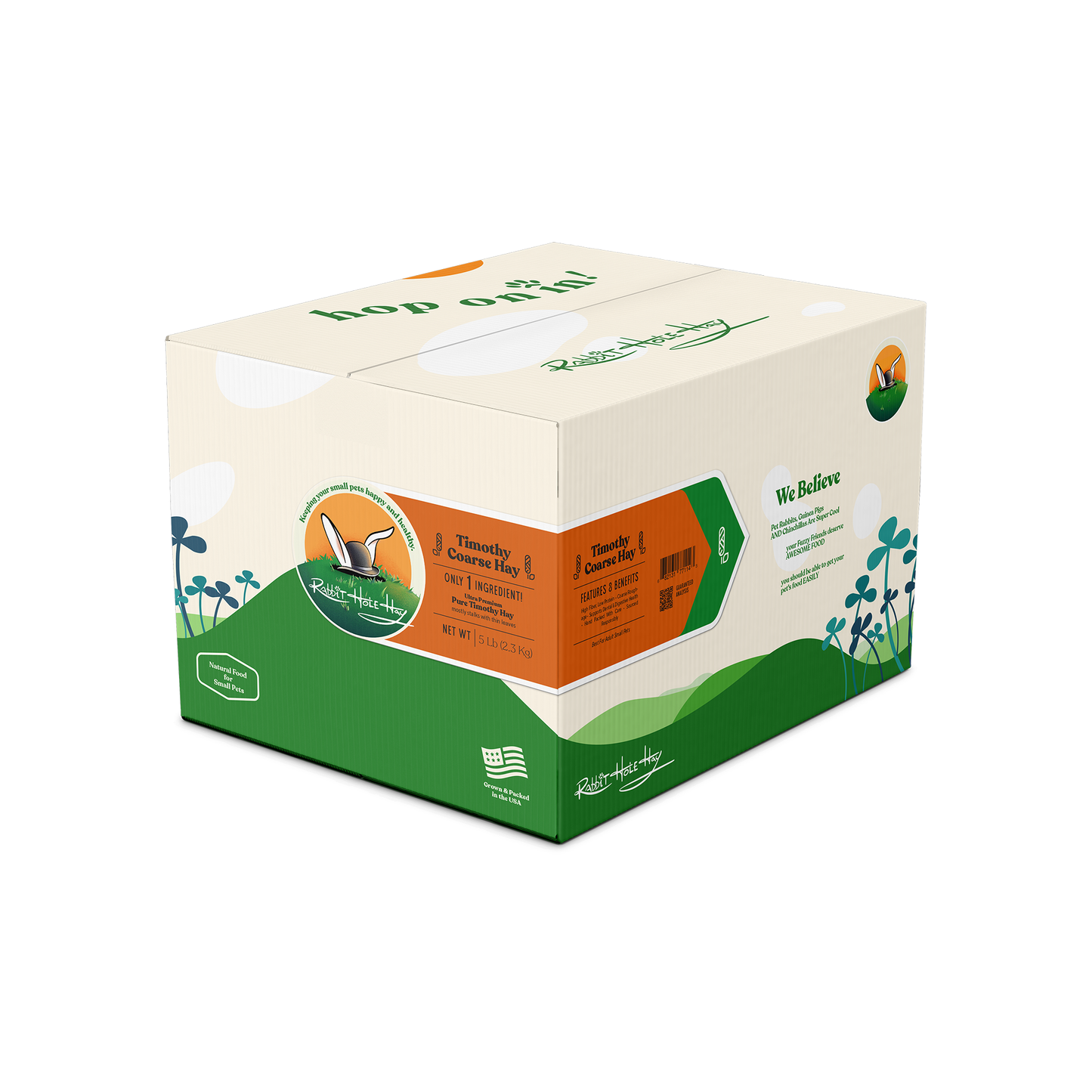 Rabbit Hole Hay Ultra Premium Coarse Timothy Hay 5 lb Hay Rabbit Hole Hay