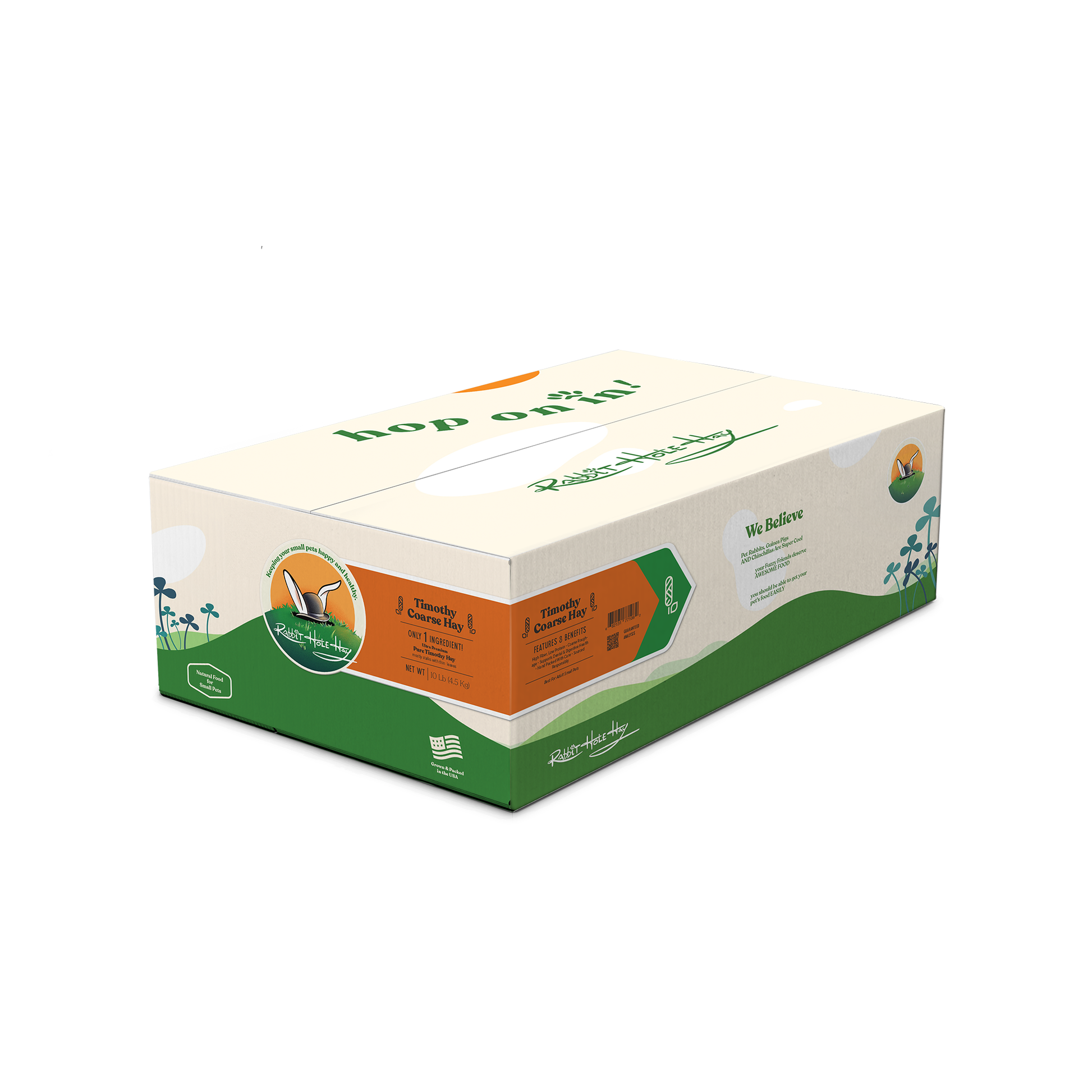 Rabbit Hole Hay Ultra Premium Coarse Timothy Hay 10 lb Hay Rabbit Hole Hay