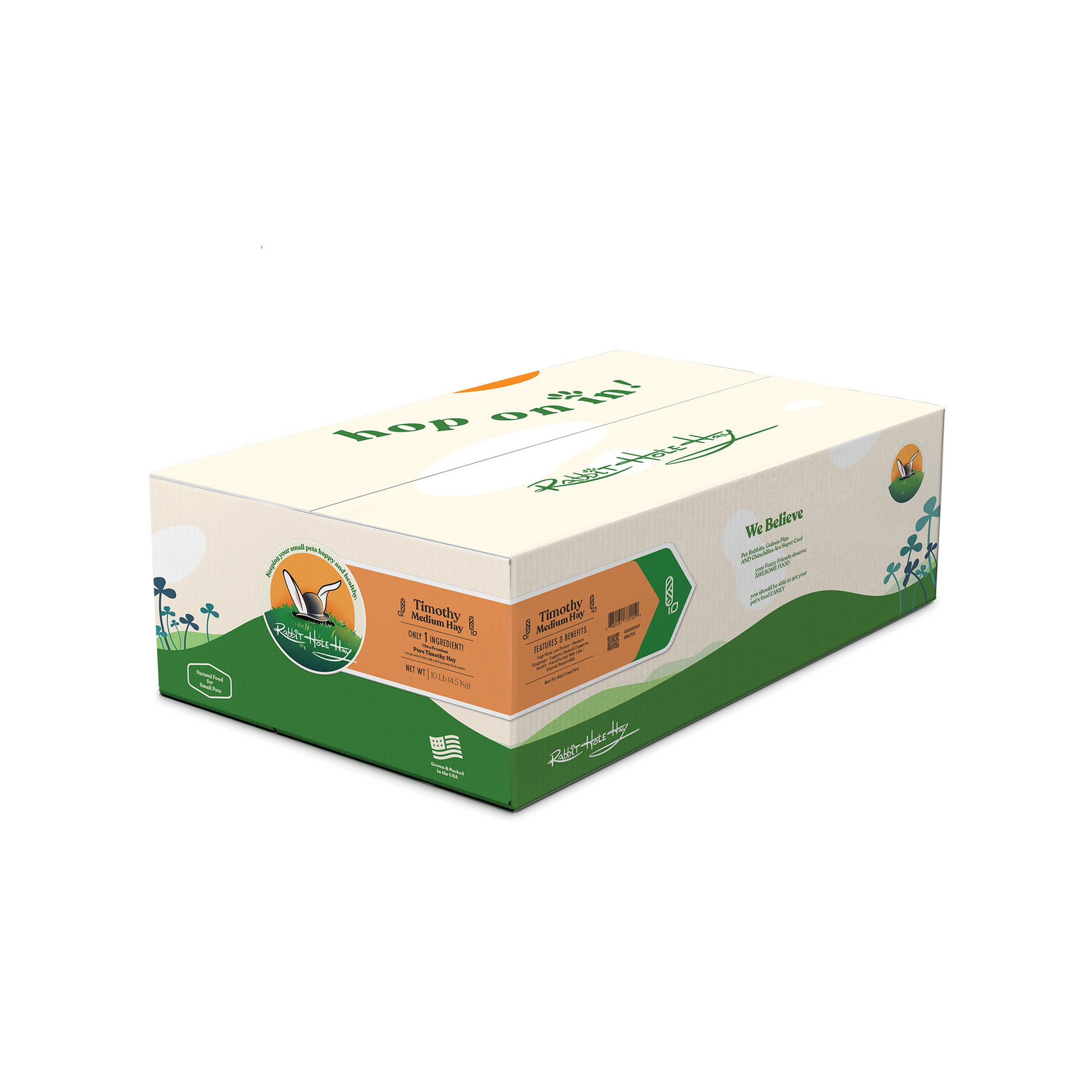 Rabbit Hole Hay Ultra Premium Medium Timothy Hay 10 lb Hay Rabbit Hole Hay