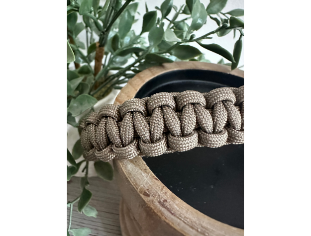 Cobra Braid in Tan - Handmade Dog Collar Handmade Braided Collars Pawsh Pup Co.