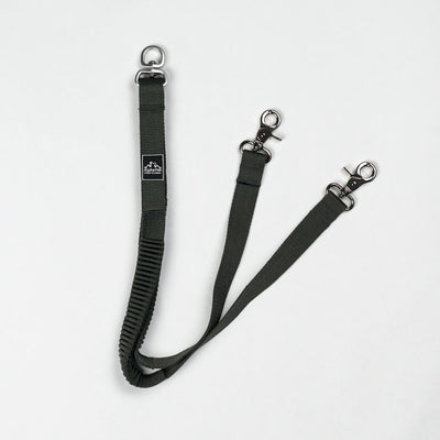 Teton Dark Gray Elastic Dog Leash Coupler DOG LEASH COUPLER Alpha Pak