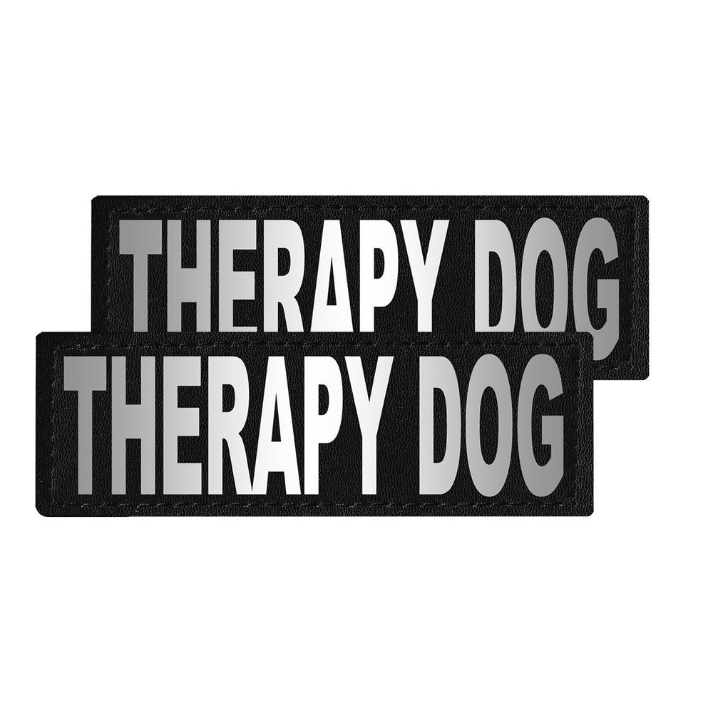 Removable Reflective Patches (Set of 2) "THERAPY DOG" Dog Harnesses Dogline