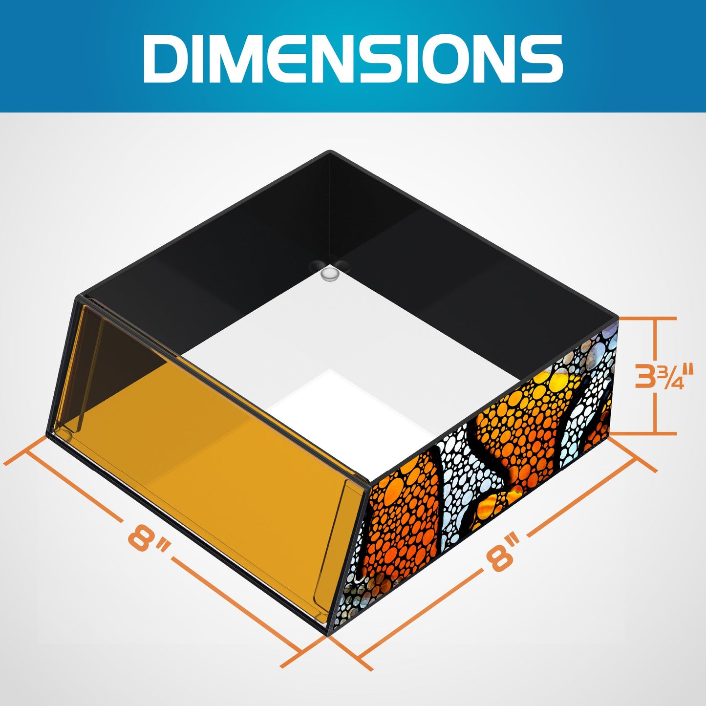 Top Down Viewer Clownfish - 8" panel Show Flipper Aquarium Products