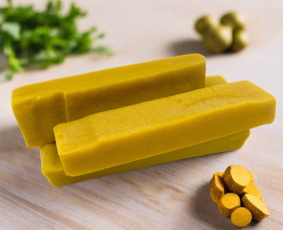 BREz Turmeric Flavored Yak Cheese Chew - Sold Individually Yak Chew Kathmandus