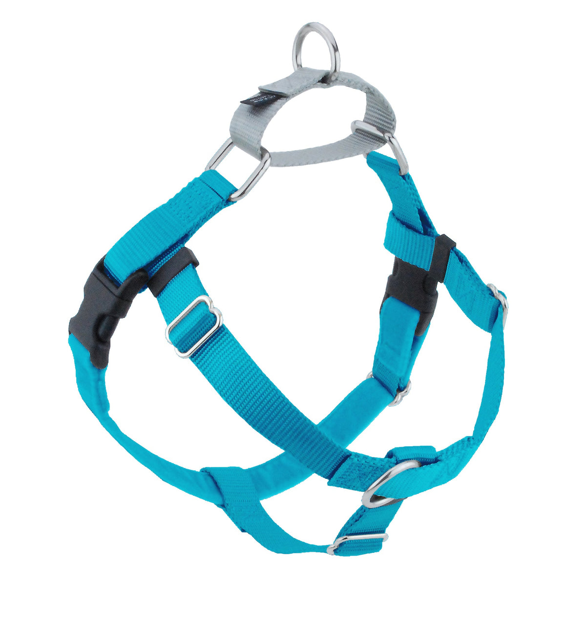 Turquoise Freedom No-Pull Dog Harness Freedom Harness 2 Hounds Design