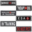 Dogline 3D Rubber Removable Patches for Dog Harness and Vest Dog Patches Dogline
