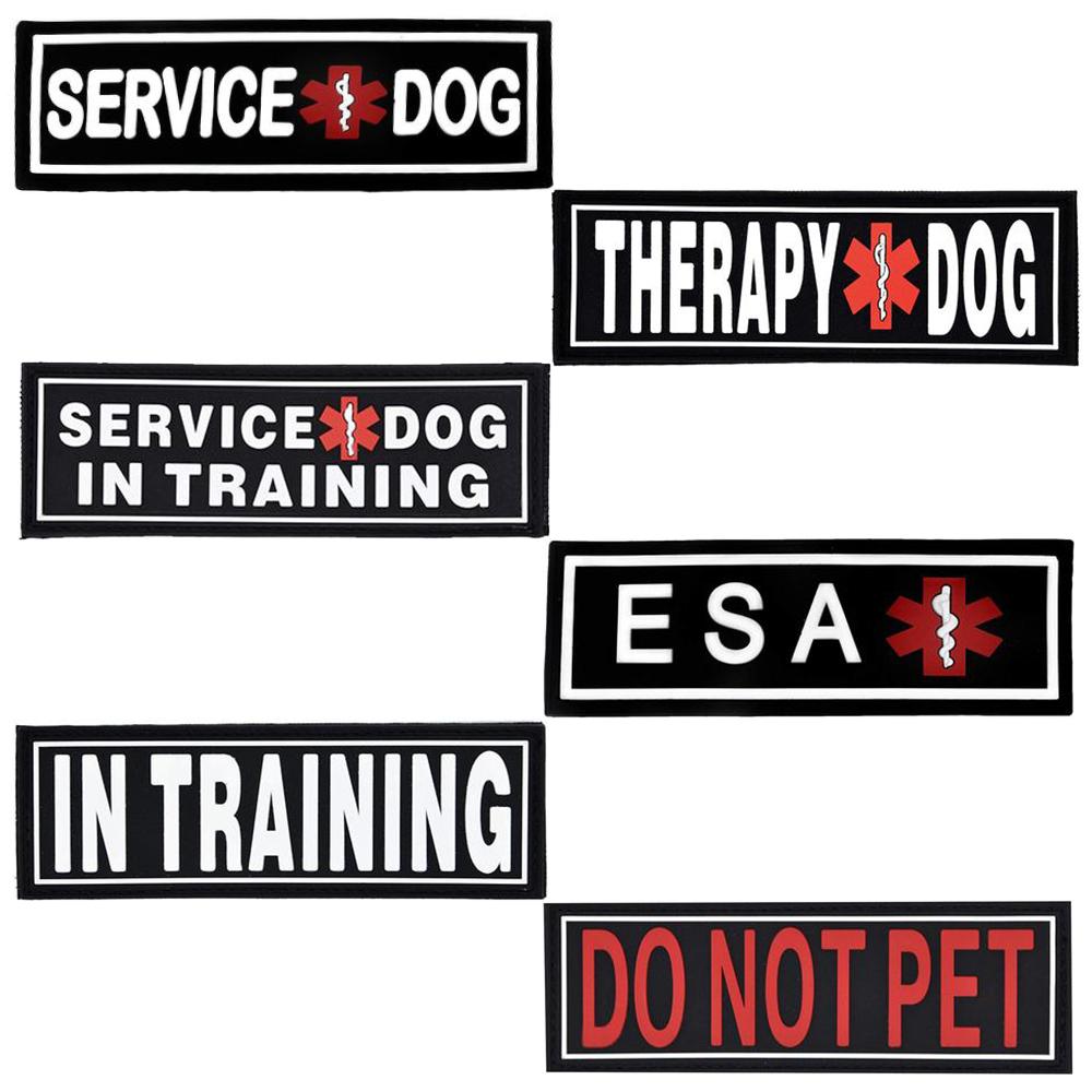 Dogline 3D Rubber Removable Patches for Dog Harness and Vest Dog Patches Dogline