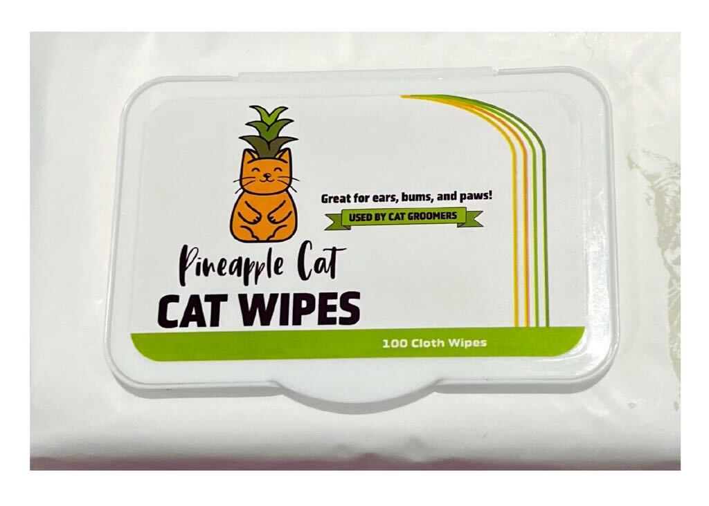 Pineapple Cat Wipes Grooming The Charleston Cat Groomer