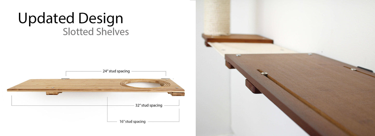 Cat Plant Stand for Wall Cat shelves/bed Catastrophic Creations