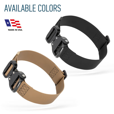 Viper BioThane Tactical Dog Collar with Cobra Buckle, 1.75" Wide Dog Collars Dogline