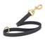 Viper Biothane Traffic Lead - Brass Hardware Black Dog Leashes Dogline