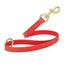 Viper Biothane Traffic Lead - Brass Hardware Cherry Red Dog Leashes Dogline