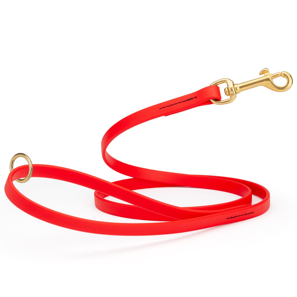Viper Biothane Working Lead 4 ft Cherry Red 1 2" Dog Leashes Dogline