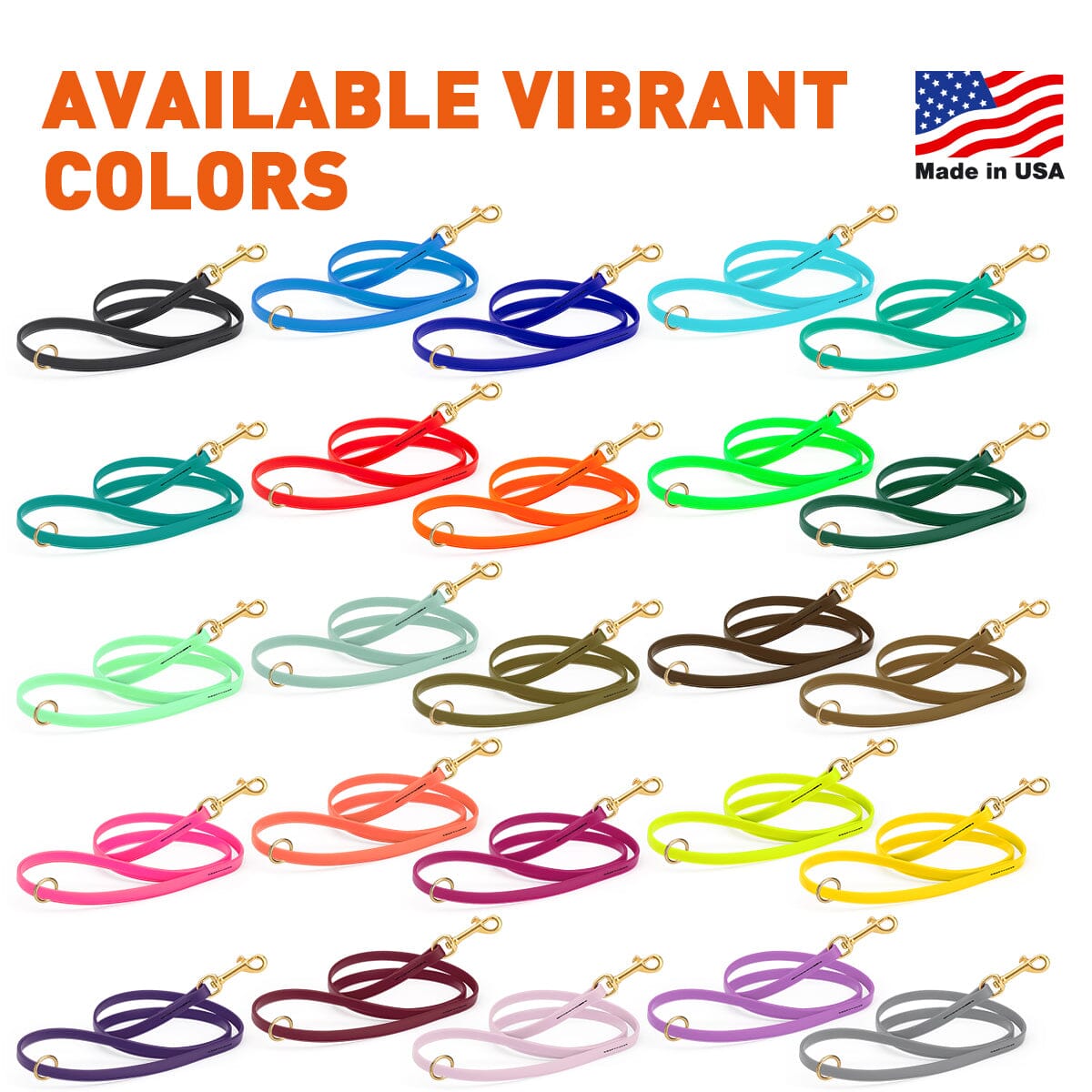 Viper Biothane Working Lead 4 ft Dog Leashes Dogline