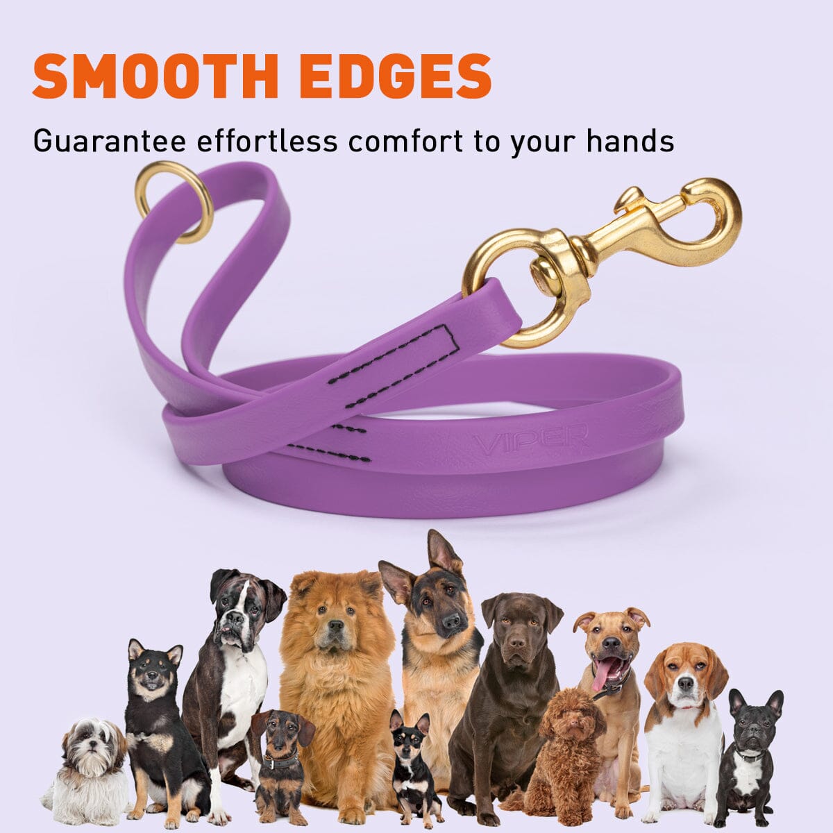 Viper Biothane Working Lead 4 ft Dog Leashes Dogline