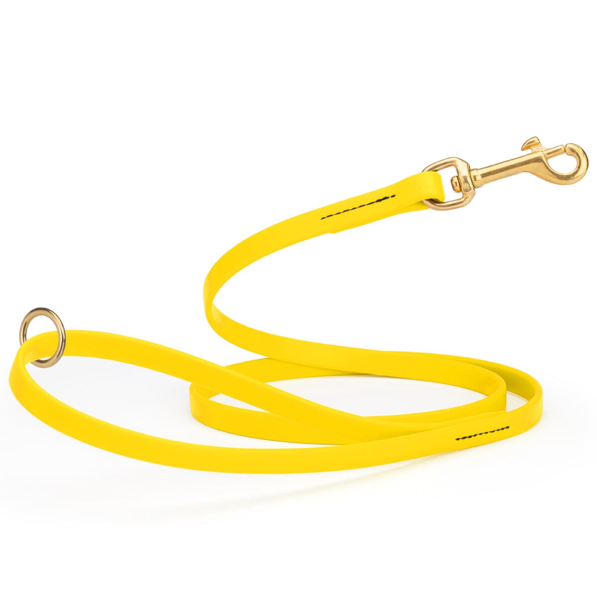 Viper Biothane Working Lead 4 ft Lemon Yellow 1 2" Dog Leashes Dogline