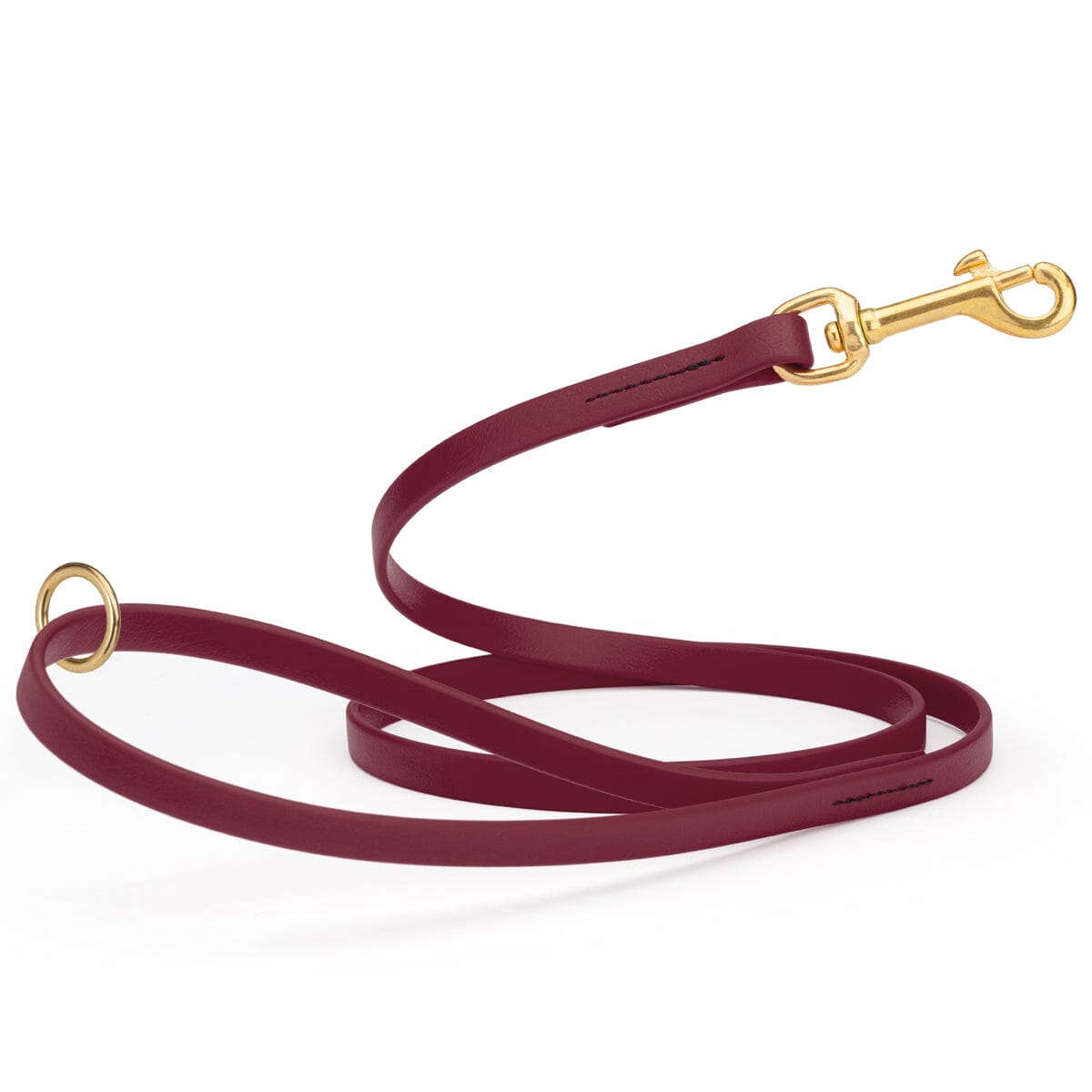 Viper Biothane Working Lead 4 ft Merlot Burgundy 1 2" Dog Leashes Dogline