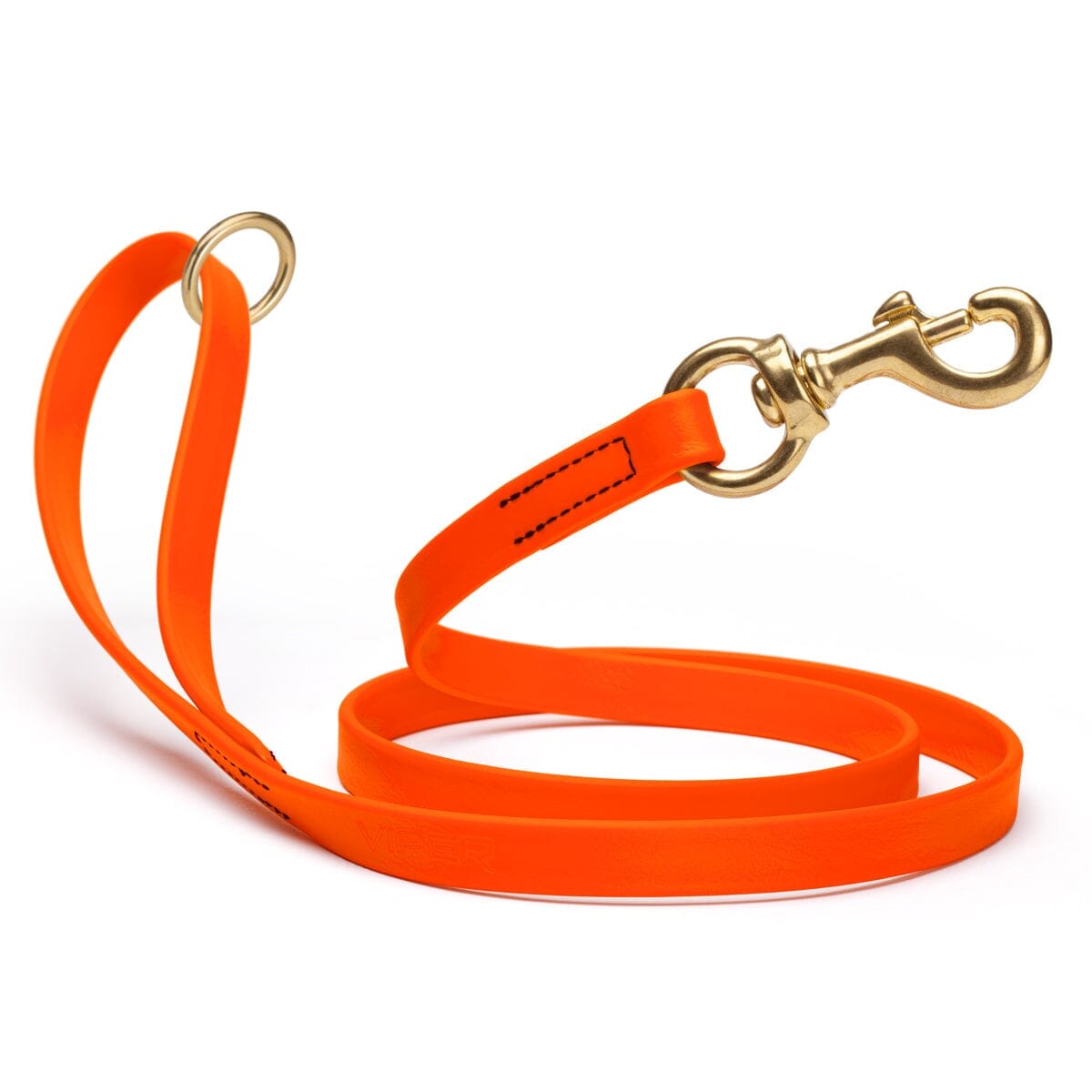 Viper Biothane Working Lead 4 ft Hunter Orange Dog Leashes Dogline