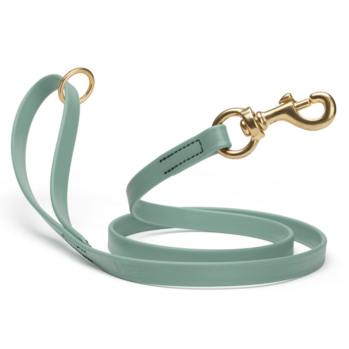 Viper Biothane Working Lead 4 ft Sage Green Dog Leashes Dogline