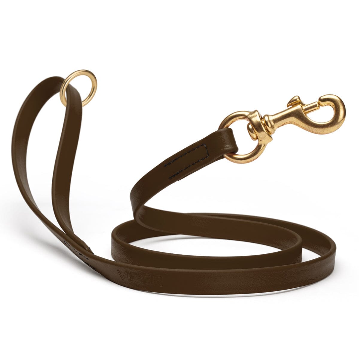 Viper Biothane Working Lead 4 ft Dark Chocolate Brown Dog Leashes Dogline