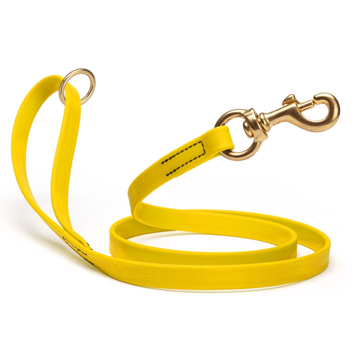 Viper Biothane Working Lead 4 ft Lemon Yellow Dog Leashes Dogline