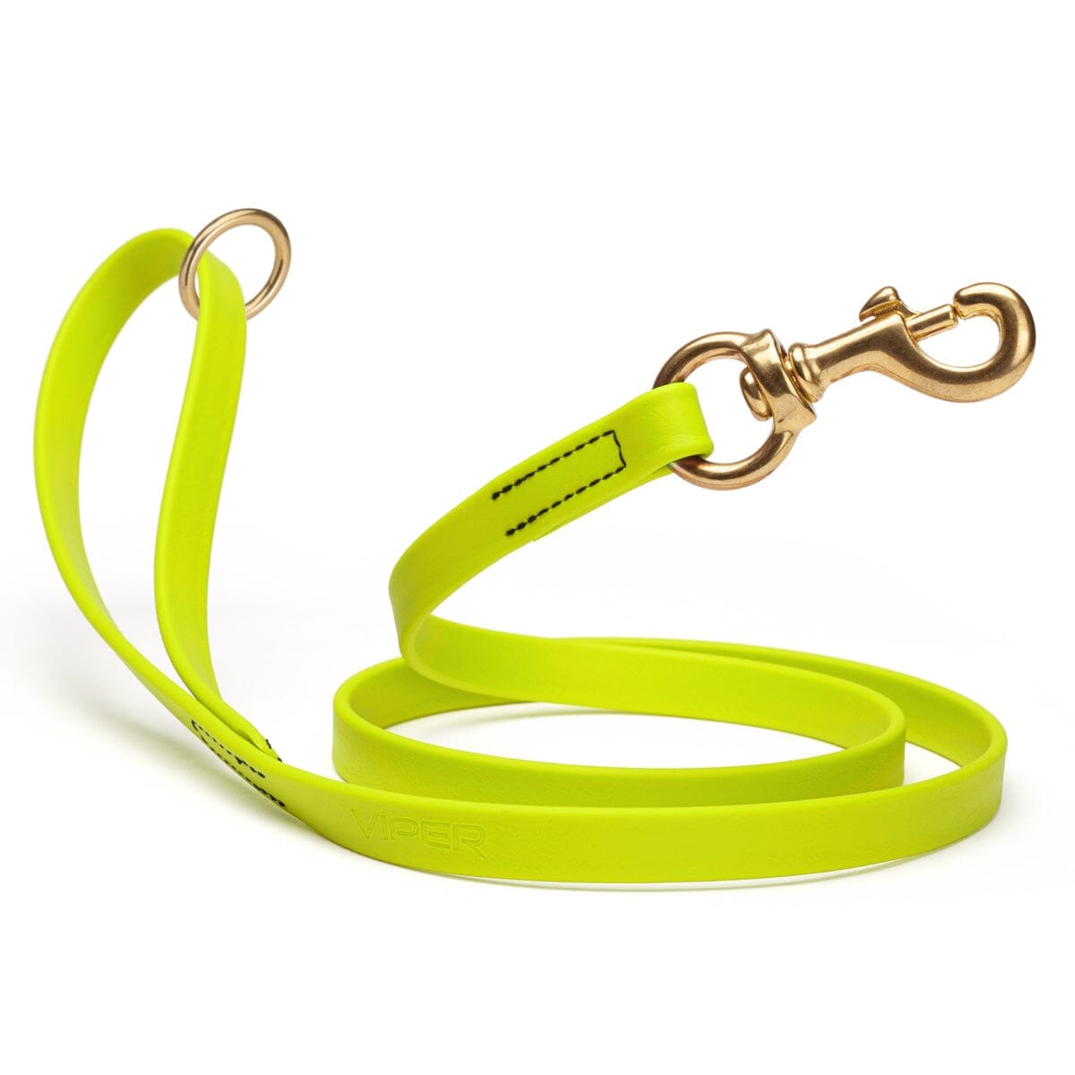 Viper Biothane Working Lead 4 ft Safety Yellow Dog Leashes Dogline