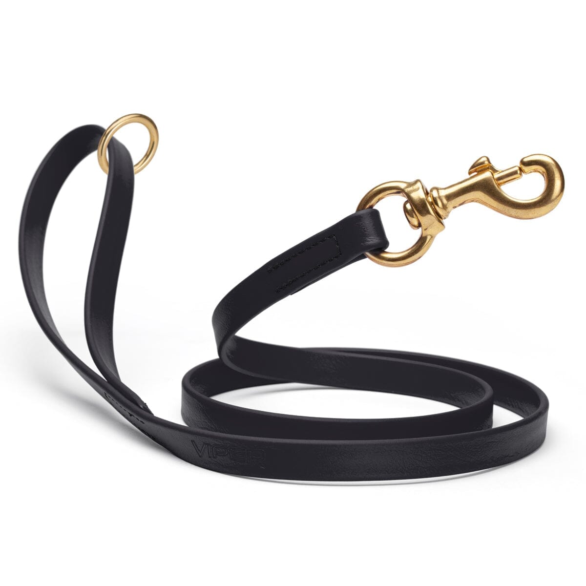 Viper Biothane Working Lead 4 ft Black Dog Leashes Dogline